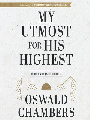 cover image of My Utmost for His Highest